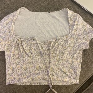 Floral Cropped Shirt